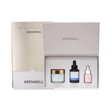 Keenwell SNOW DROPS - Набір AQUASPHERA Зволожуючий (денний крем + сироватка-концентрат для обличчя + сироватка-концентрат навколо очей) K4750243 фото