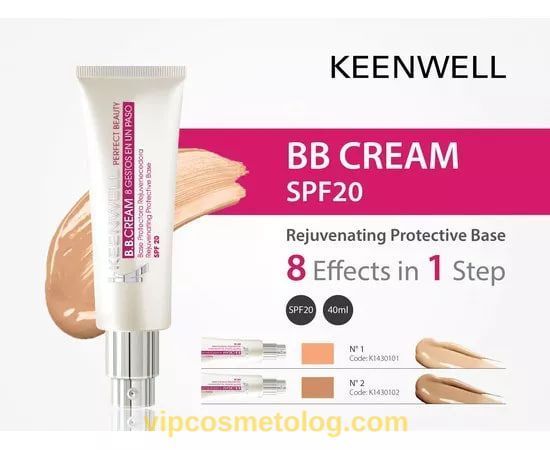 ВВ крем - Омолаживающая защитная база для макияжа SPF 20 (тон 1) Keenwell K1430301 фото