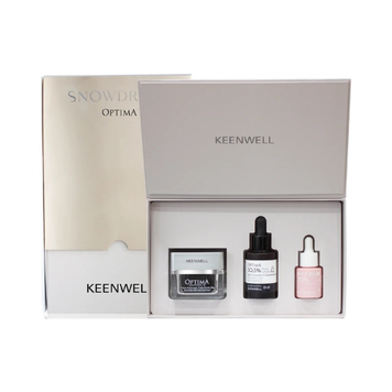 Keenwell SNOW DROPS - Набір OPTIMA Активне омолодження (денний крем + сироватка-концентрат для обличчя + сироватка-концентрат навколо очей) K4750247 фото